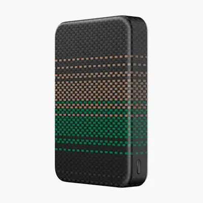 KAVOS 10000mAh Portable Power Bank (Green/Brown)