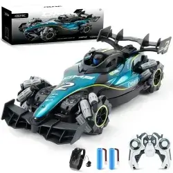 EXILOM Hand Sensor Stunt Toy Car Remote Control Smoke Car for Kids