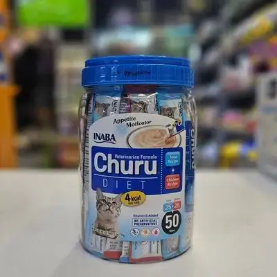 Churu diet creams ( Tuna Recipe + Chicken Recipe ) 50pcs