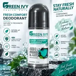 Green Ivy Health Care Fresh Comfort Deodorant — 48H Fresh & Airy, Natural pH.