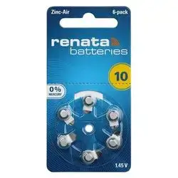 renata hearing aid 10(PR70) batteries