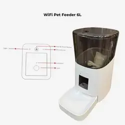 automatic pet feeder 6L 1 bowl
