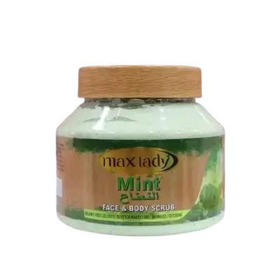 Mint Face & Body Scrub 300ml _ max lady