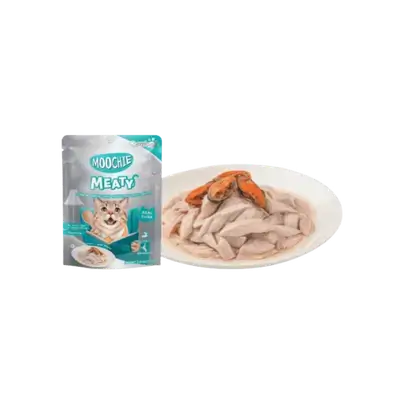 موتشي – تونا مع بلح البحر الأخضر في المرق (للقطط الكبيرة) 70g