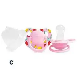 Round Nipple Silicone Pacifier (+0) - Pink