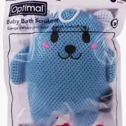 Optimal baby bath scrubber (blue, pink)