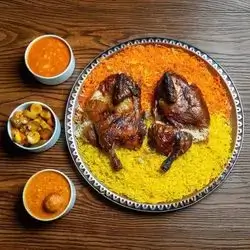 Stuffed Chicken on Mansaf