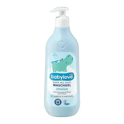 babylove Baby Wash Gel Head to Toe Sensitive, 500 ml