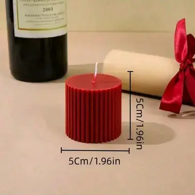 SHEIN Luxury French Vintage Cylinder Scented Candles - Smokeless Aromatherapy - 5cm/1.96in