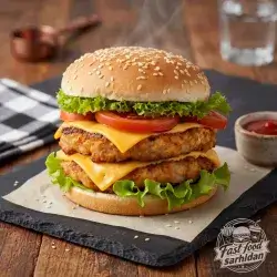 Double Cheese Chicken Burger