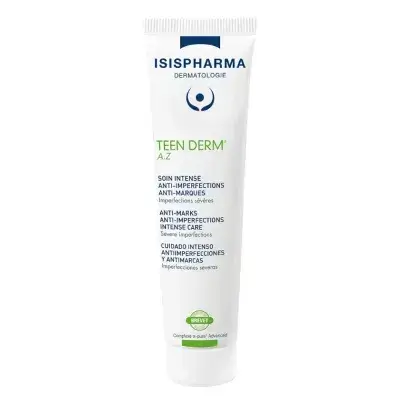 ISIS PHARMA Teen Derm AZ Acne Treatment Cream - 30ml | ايزيس فارما كريم معالج للحبوب و اثارها و التصبغات - 30 مل