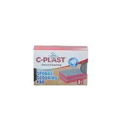 C-Plast Sponge Scouring Pad 2 Pcs