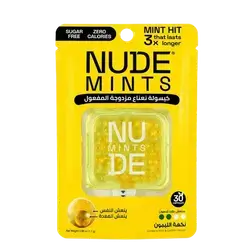 Dual Action Liquid Capsules Lemon Flavor 30 Capsules _ NUDE MINTS