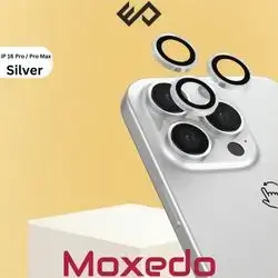 Moxedo Camera Lens Protector Aluminum Alloy with Easy Installation Tool for iP 16 Pro/Pro Max - Silver