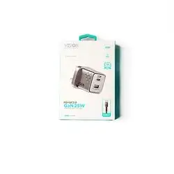 VISION Power Adapter Dual Port: USB-C & USB-A 25W With USB-C Cable 60W