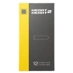 Ultra Thin Condoms 12Pcs _ HEART 2 HEART