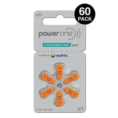 Power One p13 Hearing Aid Batteries