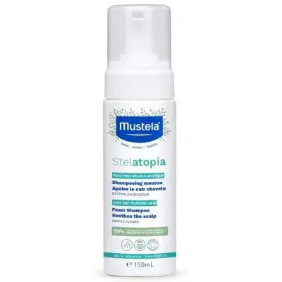 mustela stelatopia foam shampoo 150ml
