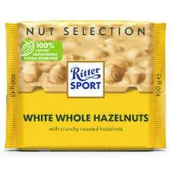 Ritter Sport Whit Choco&hzlnut 100g