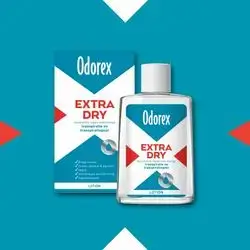 Odorex EXTRA DAY lotion beschermt tegen overmatige transpiratie
