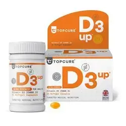 Topcure D3 up 25000iu 24 softgel capsul