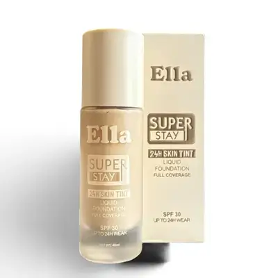 Ella SUPER STAY 24H SKIN TINT LIQUID FOUNDATION FULL COVERAGE#1