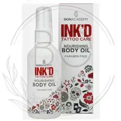 INKD tattoo care  nourishing Body Oil paraben free (skinacademy)