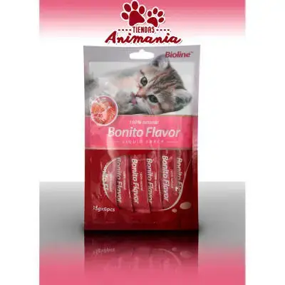 Bioline Snack In Pasta Bonito Flavor 15Gr 6 pcs 2326