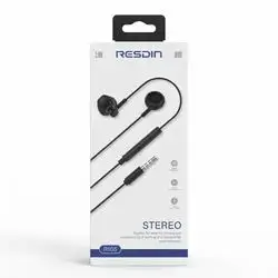 Reysdin R105 Wired Stereo Headphones (3.5mm Jack, Black)