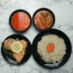 Short Rice & Boiled Chicken
