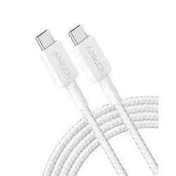 Anker 322 USB-C to USB-C  A81F6H21 - White - 1.8m