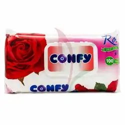 Confy Wet wipes towel rose 100 adet