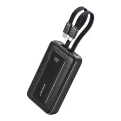 Anker Zolo Power Bank 10,000mAh with Built-in Type-C & Lightning Cable | 30W