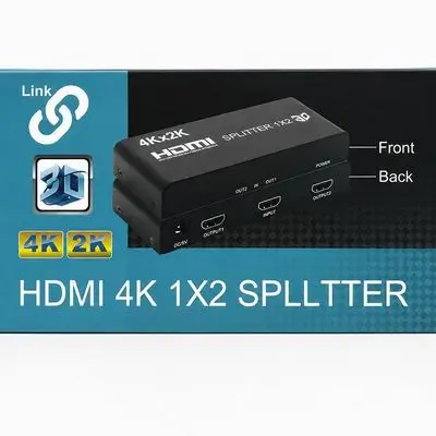 HDMI Splitter 1x2 – Specs • HDMI 1.4b, 4K @30Hz • 3D, Deep Color (8/10/12-bit) • Audio: DTS-HD, Dolby TrueHD, AC3, DSD • Bandwidth: 340MHz, 3.4Gbps • Cable length: ≤8m (AWG26) • Power: DC 5V/1A • Size: 128×53×23.5 mm, 139g