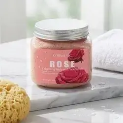 KORMESIC Rose Exfoliating Body and Face Scrub