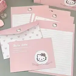 Hello Kitty8Pcskt Cat Envelope Stationery Cartoon Cute High Value Gift Email Envelope