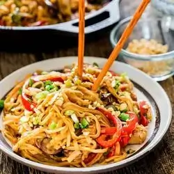 Spicy Fried Chicken Noodles