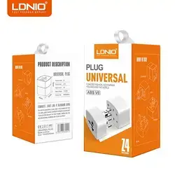 LDNIO Z4 Adapter International Power Travel Adaptor Plug for UK US EU Universal Plug