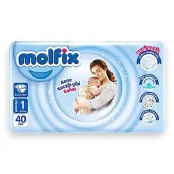 Molfix Baby Diapers Size 1 40 Pieces