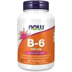 NOW B-6 100 mg - 250 Capsules