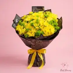 Bouquet Flowers- Yellow&Green