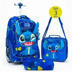 Jasmine Star 3-Piece Trolley School Bag Set