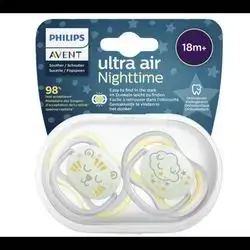 Philips Avent Ultra Air Night Pacifier Lion and Clouds 18m+ Duo