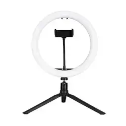 HQ10N 10″ (26 cm) RGB LED Selfie Ring Light with Adjustable Brightness & Color Modes, Tripod Stand