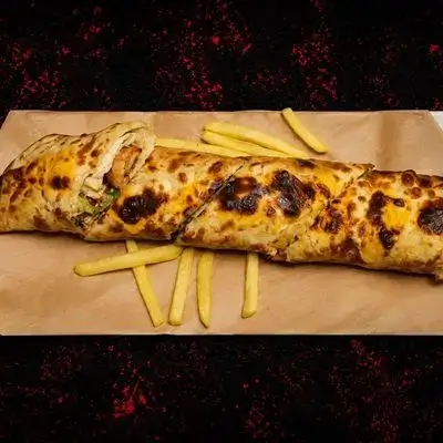 Mix Shawarma With Pizza Bread