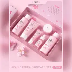 1Set 6Pcs Brightening LAIKOU Japan Sakura Skincare Set