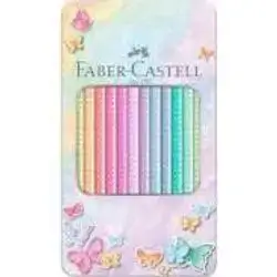 Faber Castell Colored pencils Sparkle Pastel metal case of 12