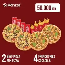 2 Beef Pizza And 2 Mix Pizza