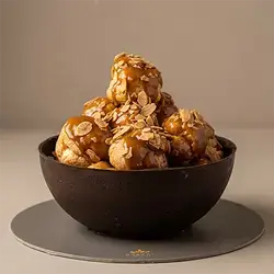 Profiterole Basket Cake