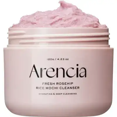 Arencia Fresh Rosehip Rice Mochi Cleanser - 120g | ارنيسيا غسول للوجه بمستخلص ثمرة الورد - 20 غرام